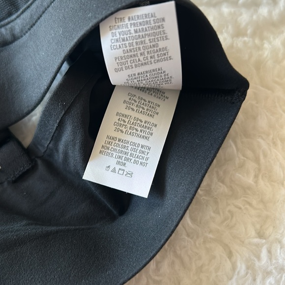 Aerie Smoothez Mesh Unlined Triangle Bralette Black Small NWT - Picture 6 of 6